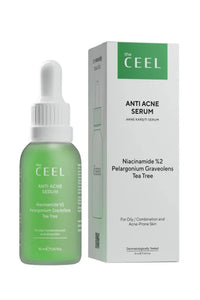 TheCeel Ser anti-acnee & reducere pori cu Acid Salicilic, Niacinamidă 2%, Geranium & Tea Tree – 30 ml
